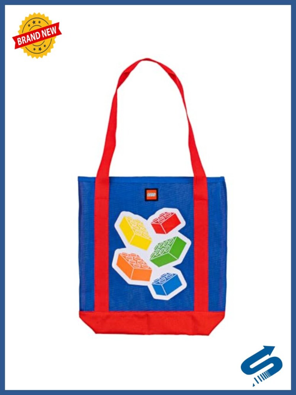 LEGO Mesh Tote Bag RPET Water Resistant Beach Gym Travel Tote